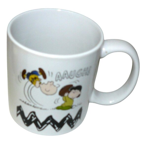 Peanuts Snoopy Charlie Brown & Lucy Ceramic Coffee Tea Mug Cup Zak Designs - Picture 1 of 5